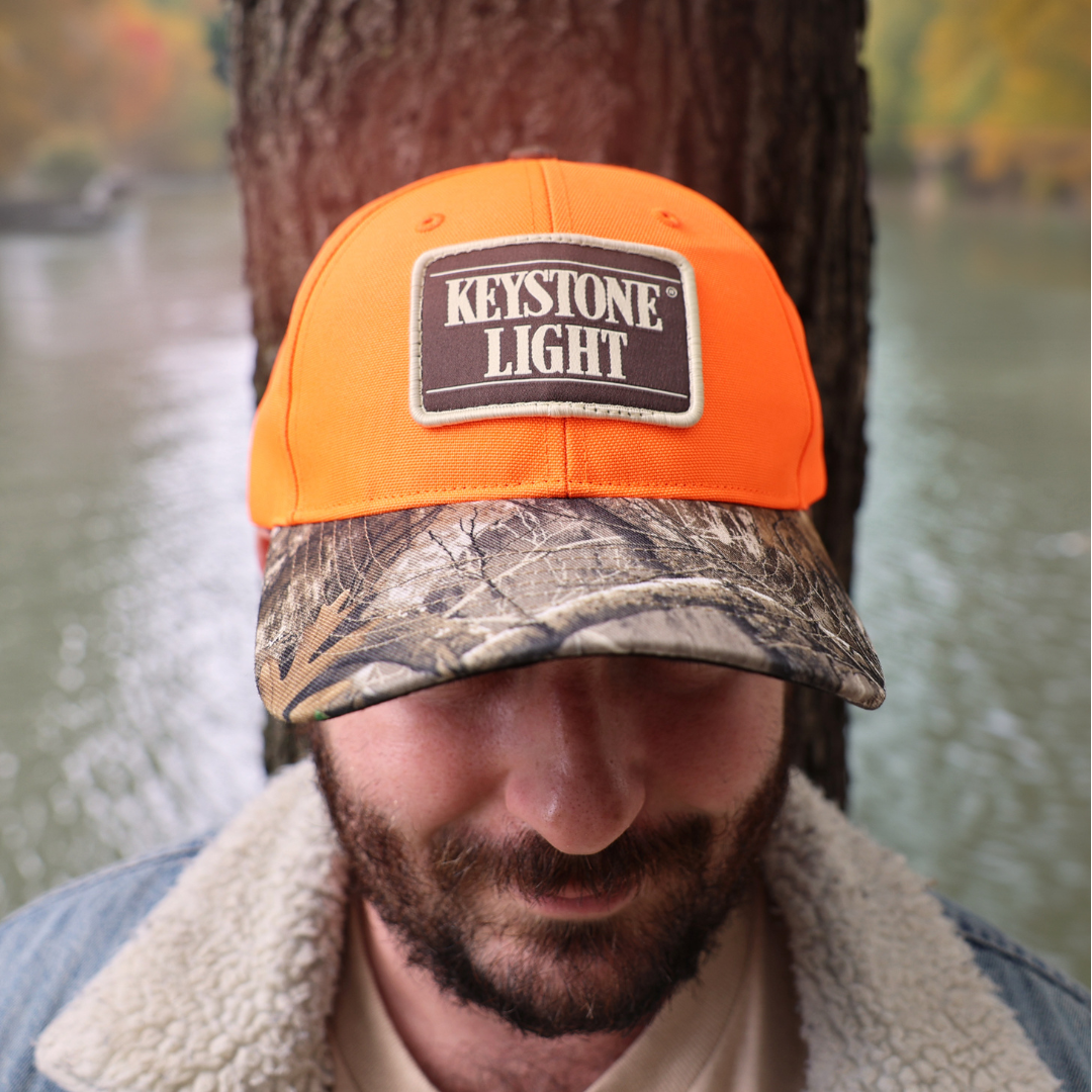Blaze Orange Camo Trucker Cap