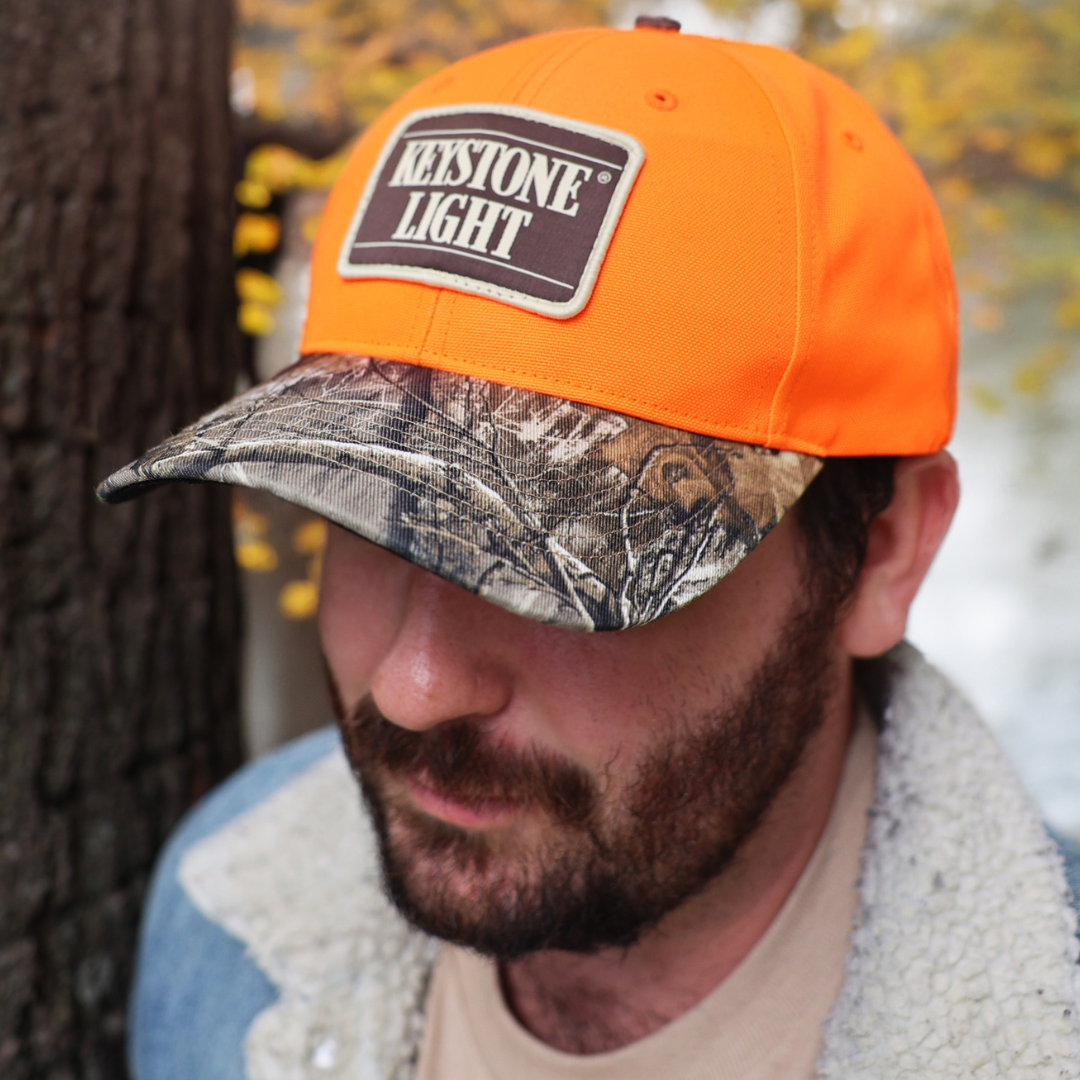 Blaze Orange Camo Trucker Cap
