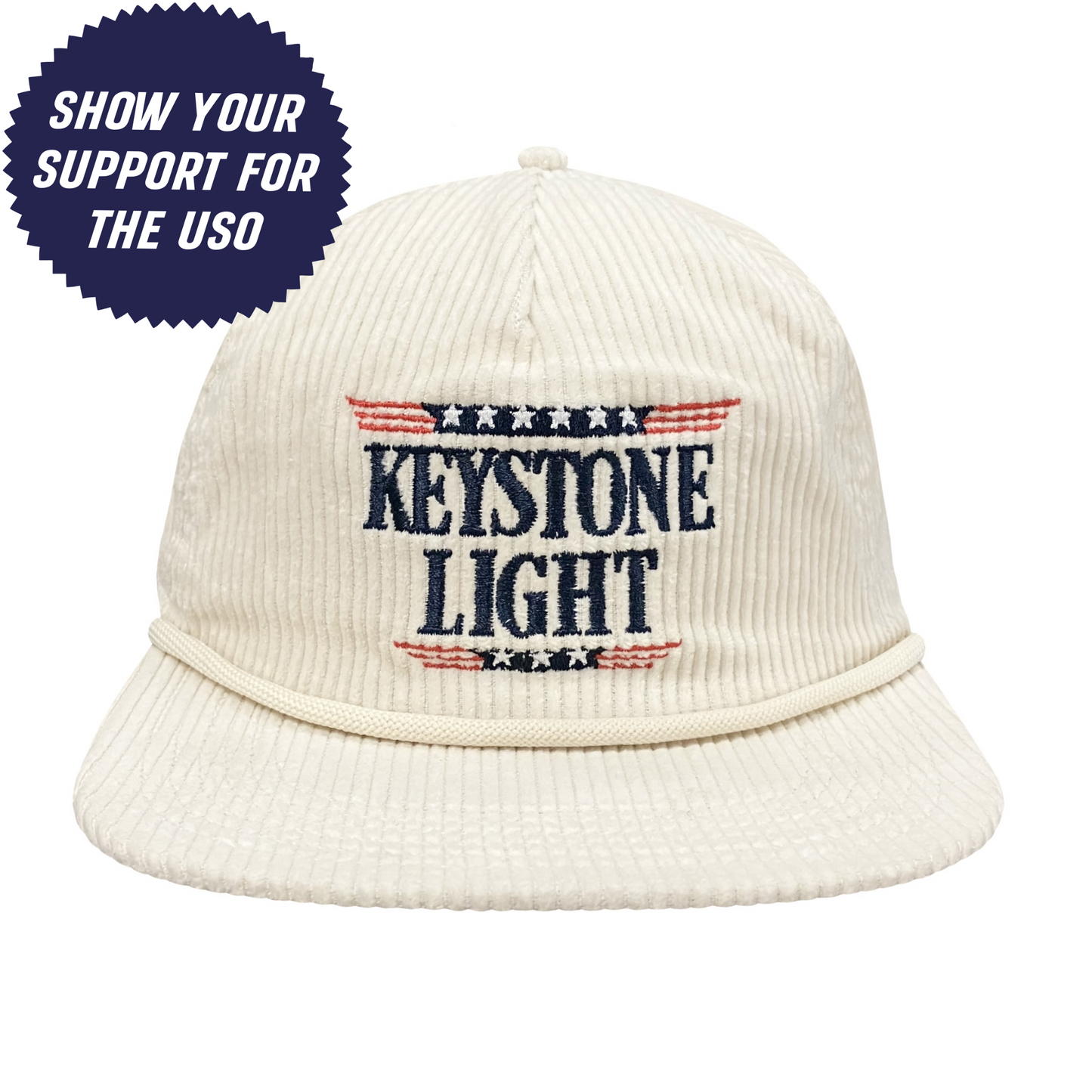 Keystone Light x USO Corduroy Cap