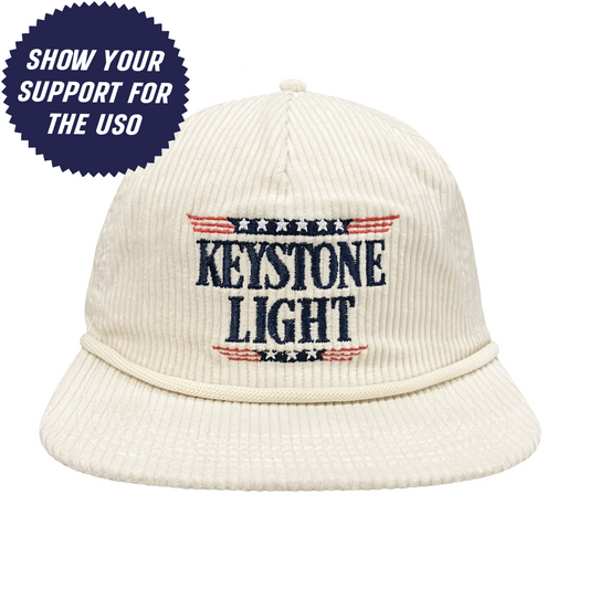 Keystone Light x USO Corduroy Cap