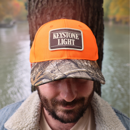Blaze Orange Camo Trucker Cap